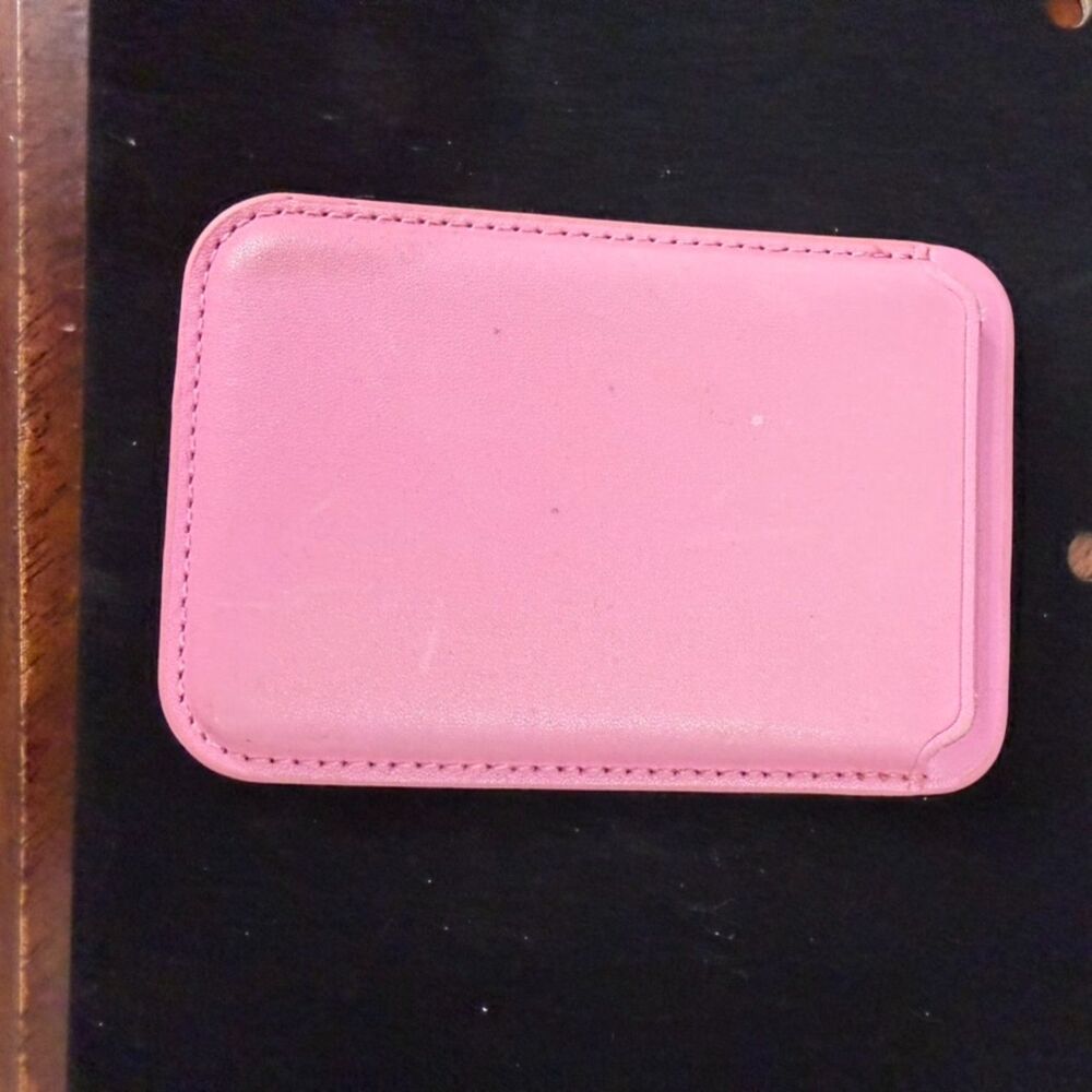 BYTECH Pink Magnetic Phone Wallet Card Holder MagSafe